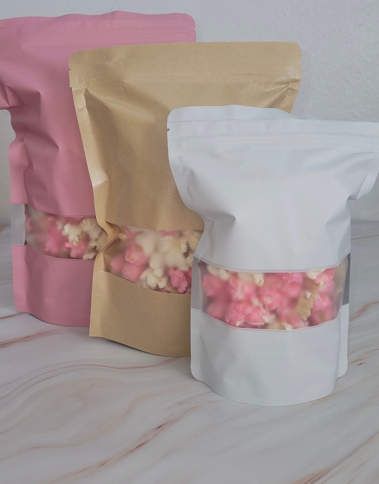 Strawberry cheesecake popcorn