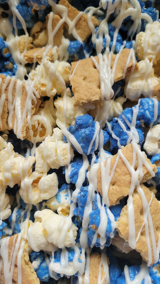 Blueberry Cheesecake Popcorn