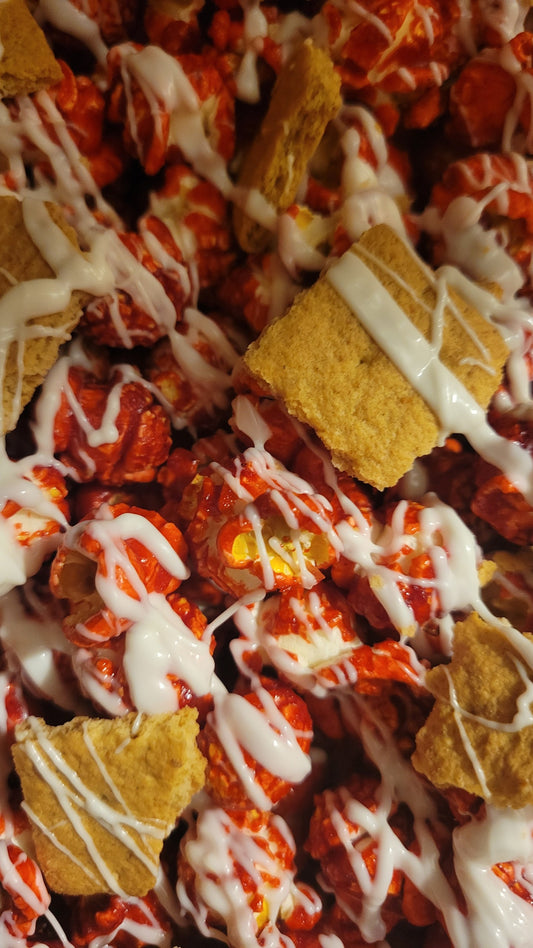 Red Velvet Cheesecake Popcorn